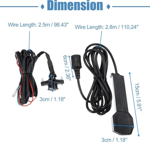 Telecomando argano 12v 16ft - 12v,